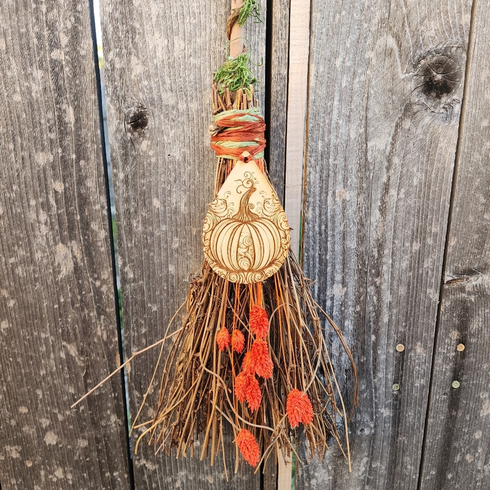 Decorative Hanging Broom, Fall Decor, Witchy Broomstick‎